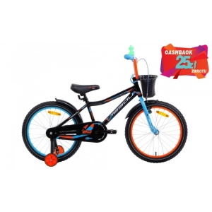 Rower dziecięcy Tabou Rocket Alu 20 - czarny-pomarańczowy 1